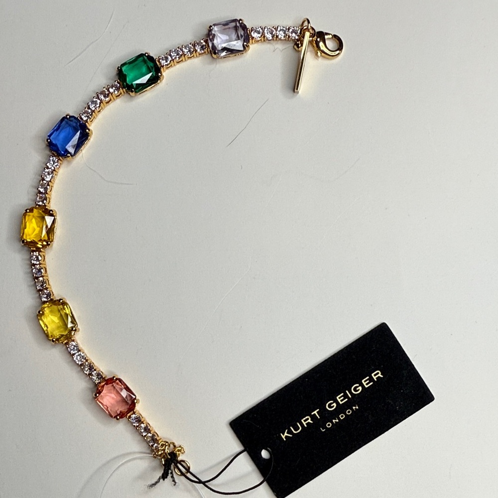Kurt Geiger Jewel-Toned Gemstone Bracelet